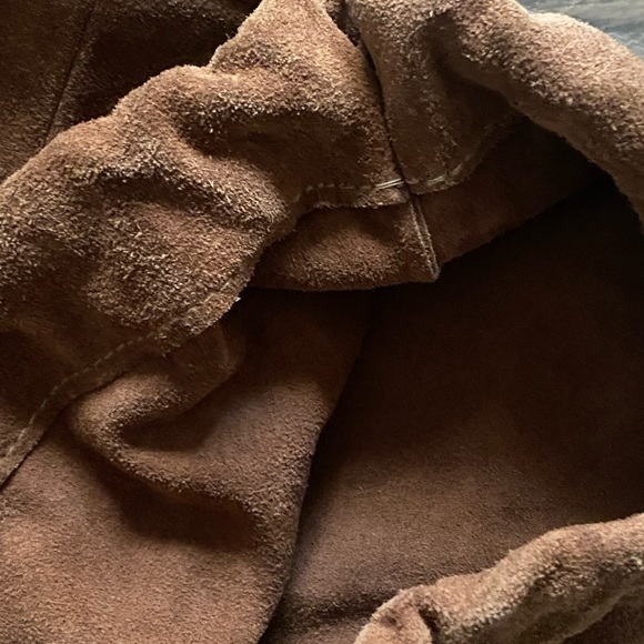 Leather/Suede Drawstring Bag - Picture 10 of 10